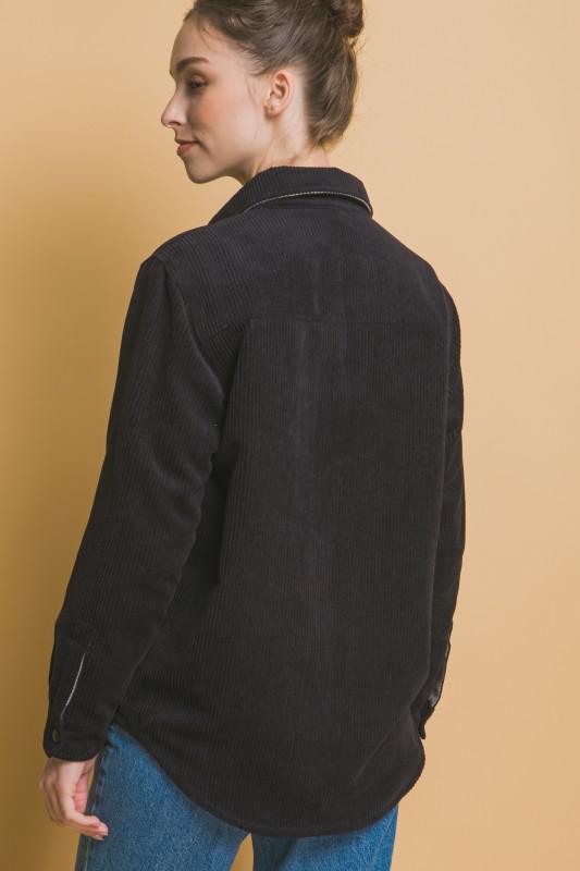 Corduroy Reversible Button Down Jacket
