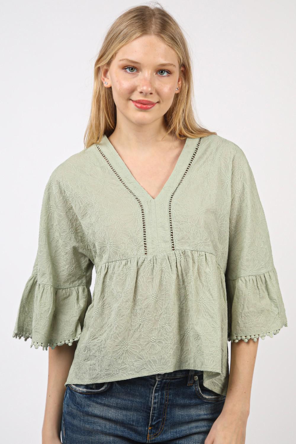 Embroidery top