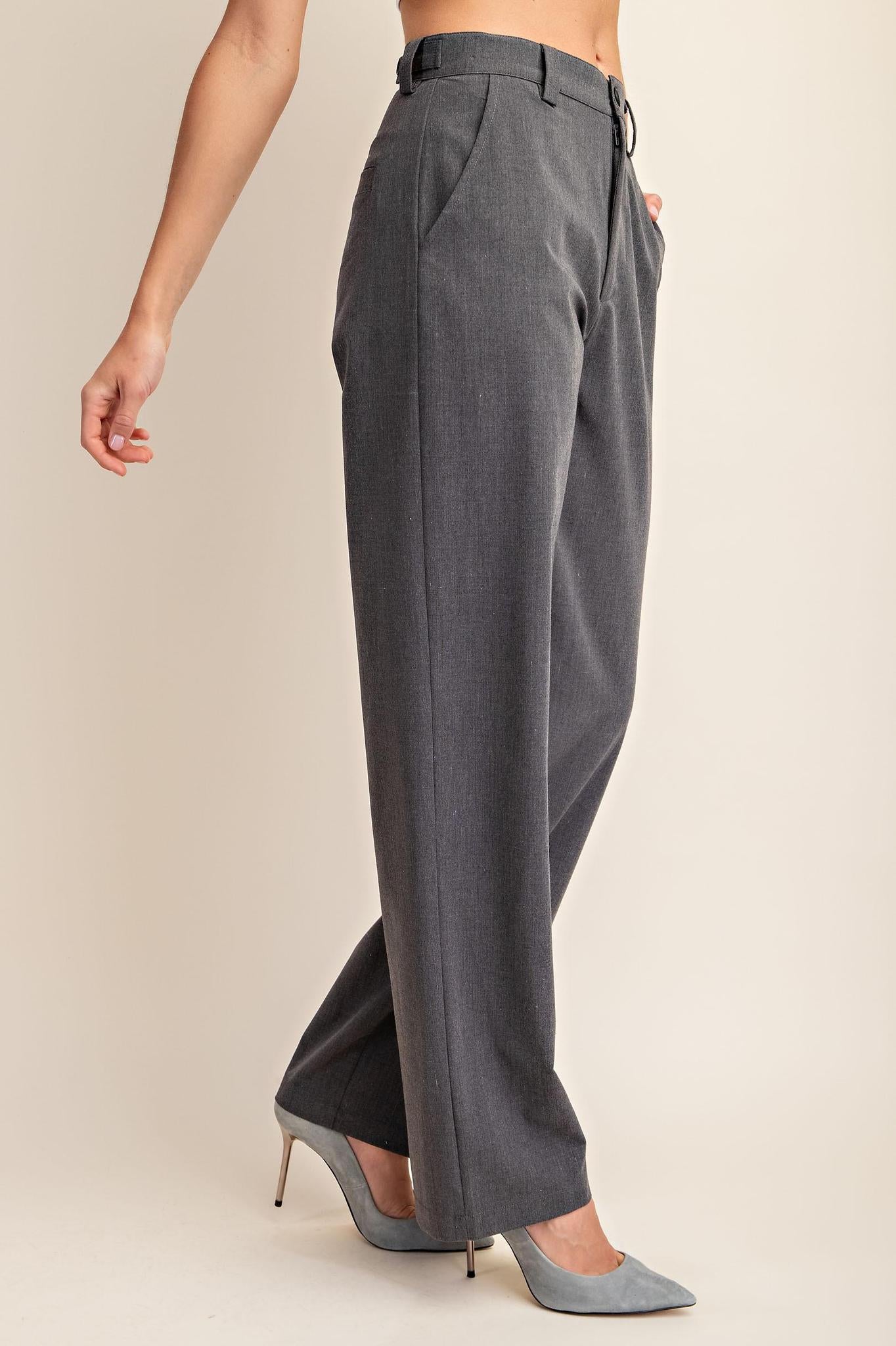 Tailored Pants with Side Pockets
