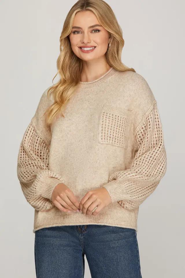 Long Sleeve Crew Neck Sweater