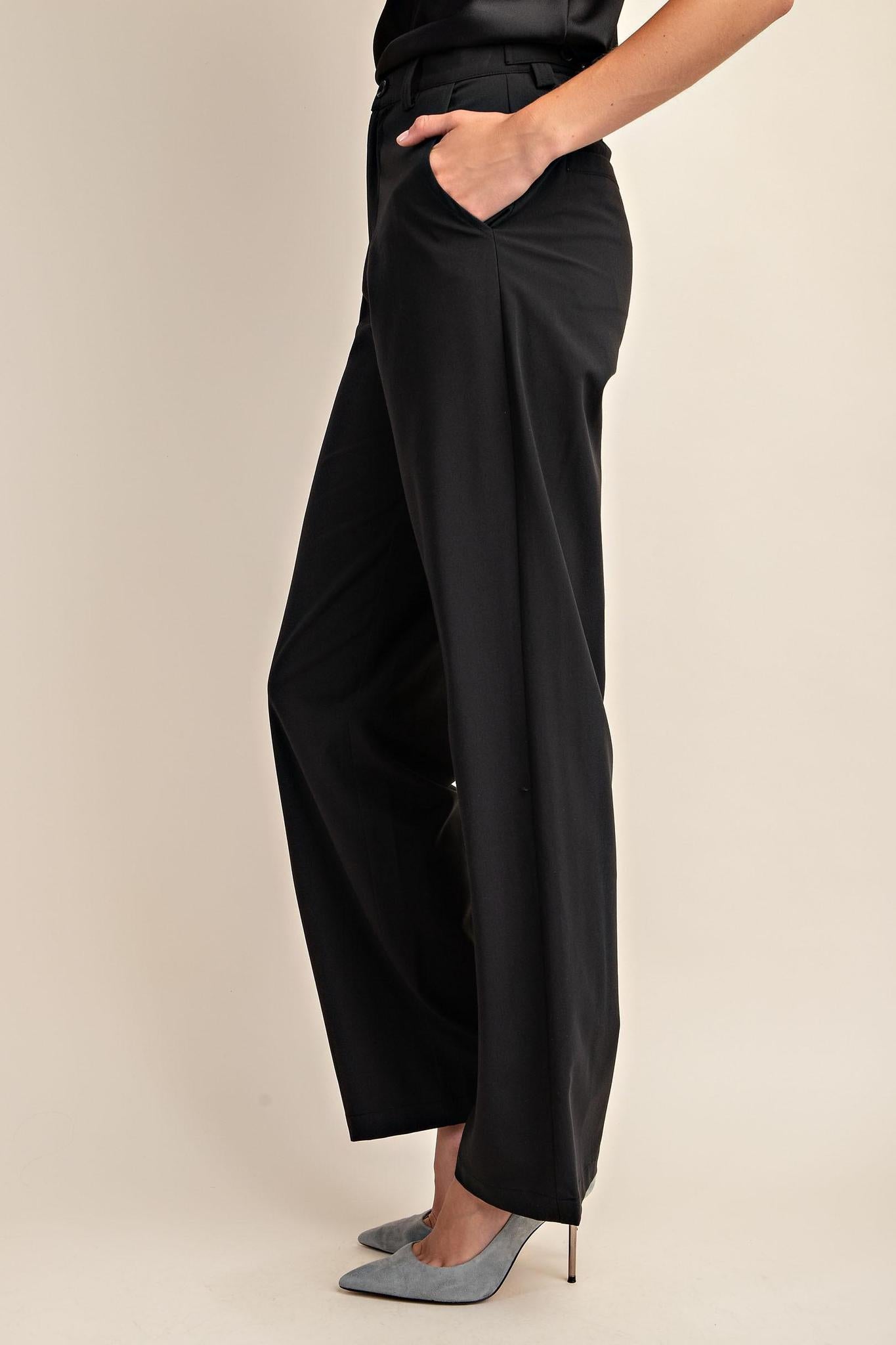 Tailored Pants with Side Pockets