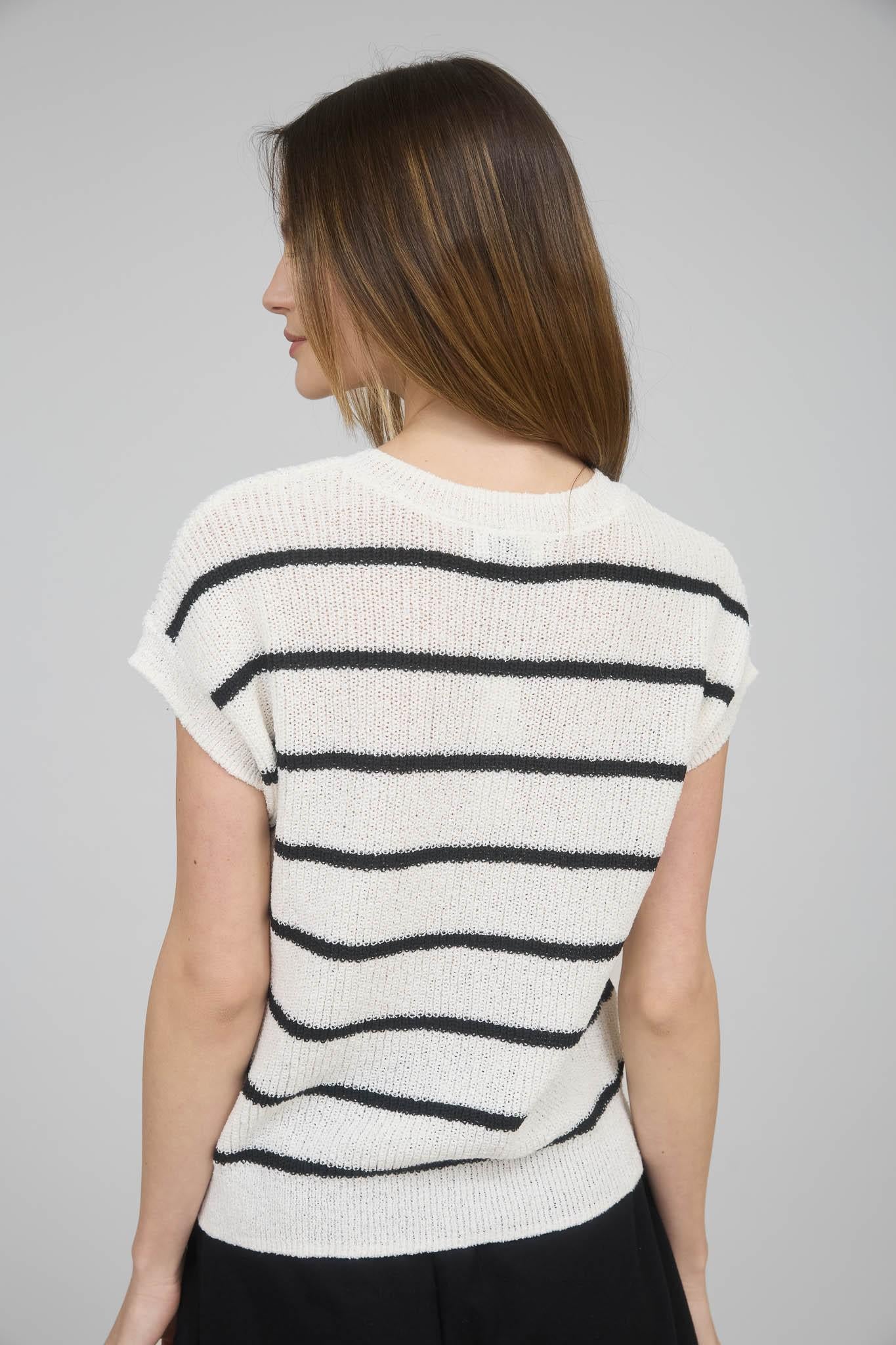 Striped Knit Sweater