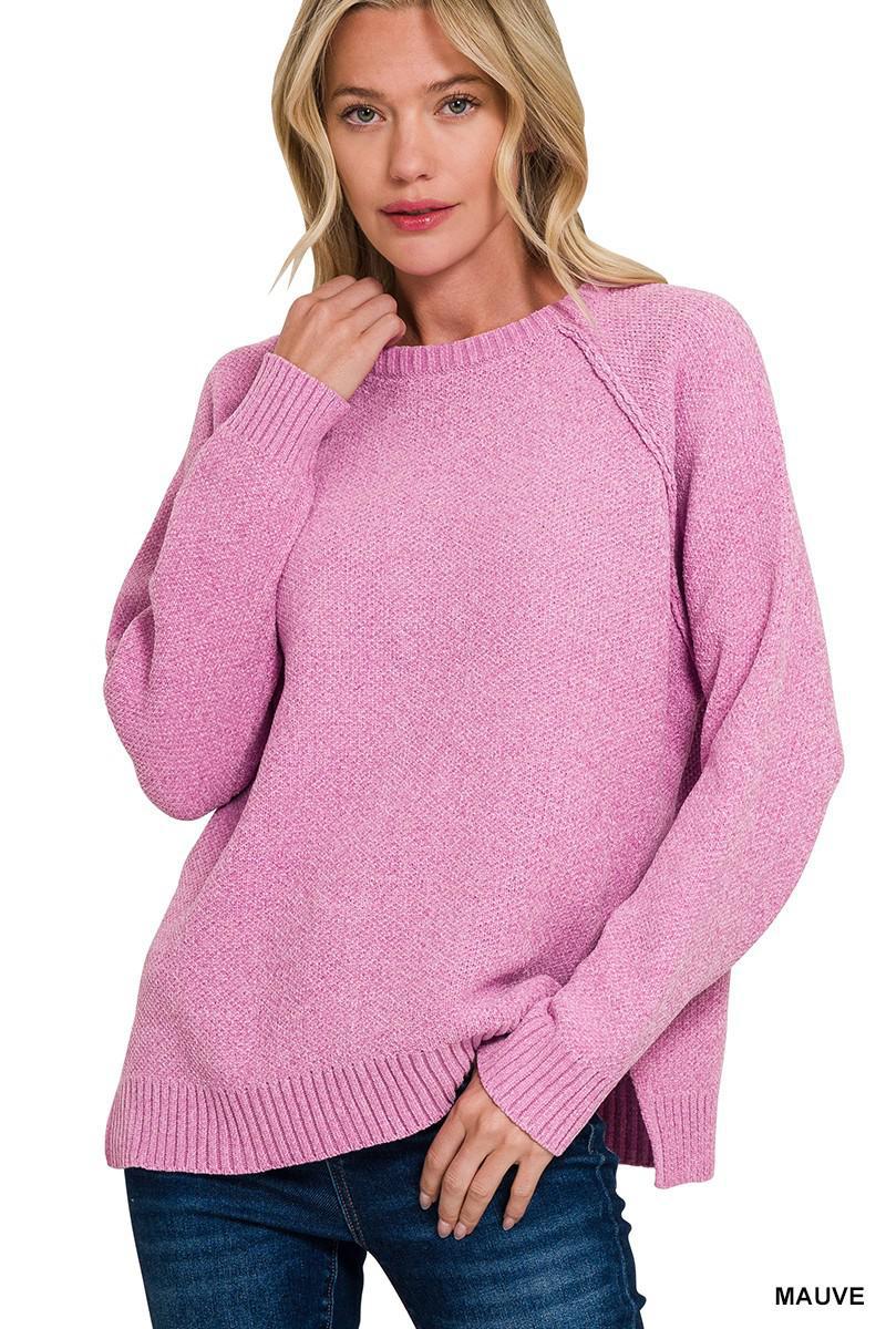 Round Neck Sweater Top