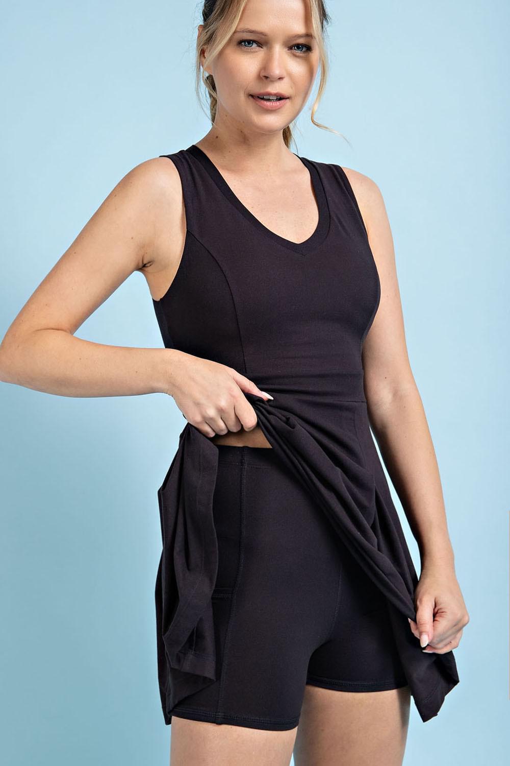 v-neck golf outfit