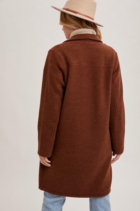 Open Front Knit Coat Jacket