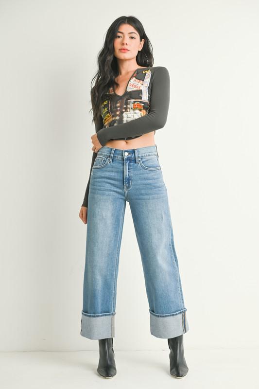 Cuffed Denim