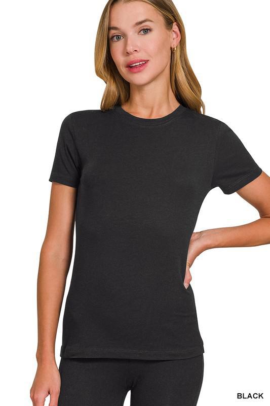 Basic Crew Neck Short Sleeve Tee