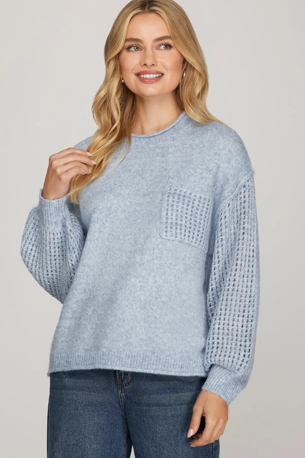 Long Sleeve Crew Neck Sweater