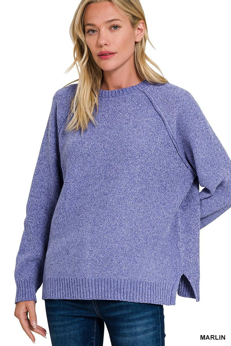 Round Neck Sweater Top