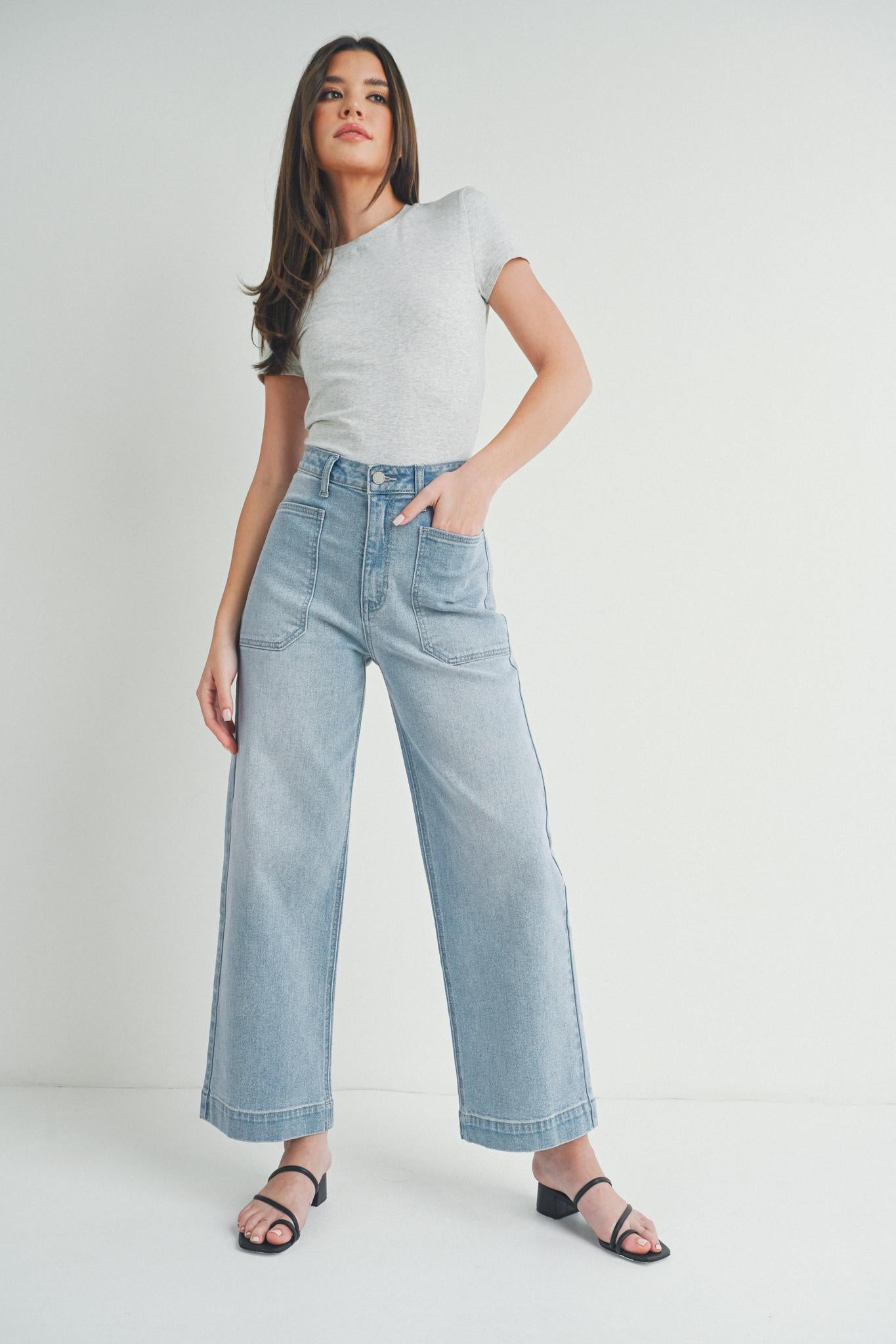 Denim Utility Pants