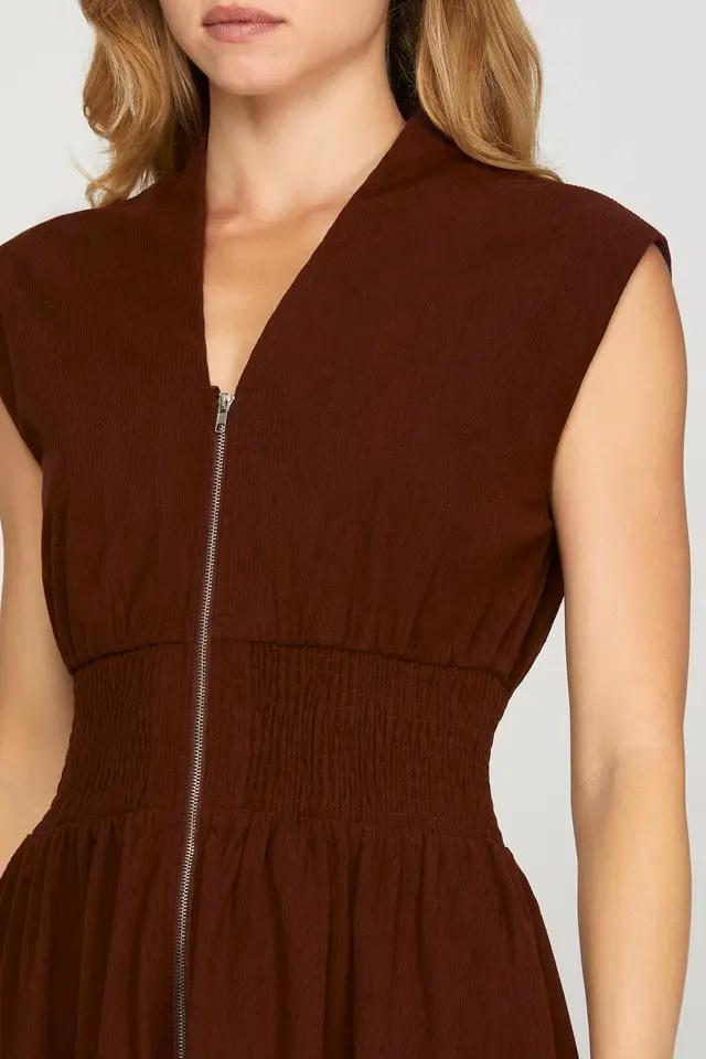 Brown Corduroy Dress