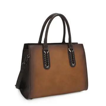 Two-Tone Structured Satchel
