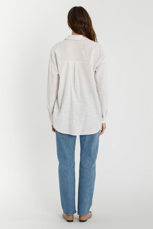 Hairline Stripe Button Down Shirt