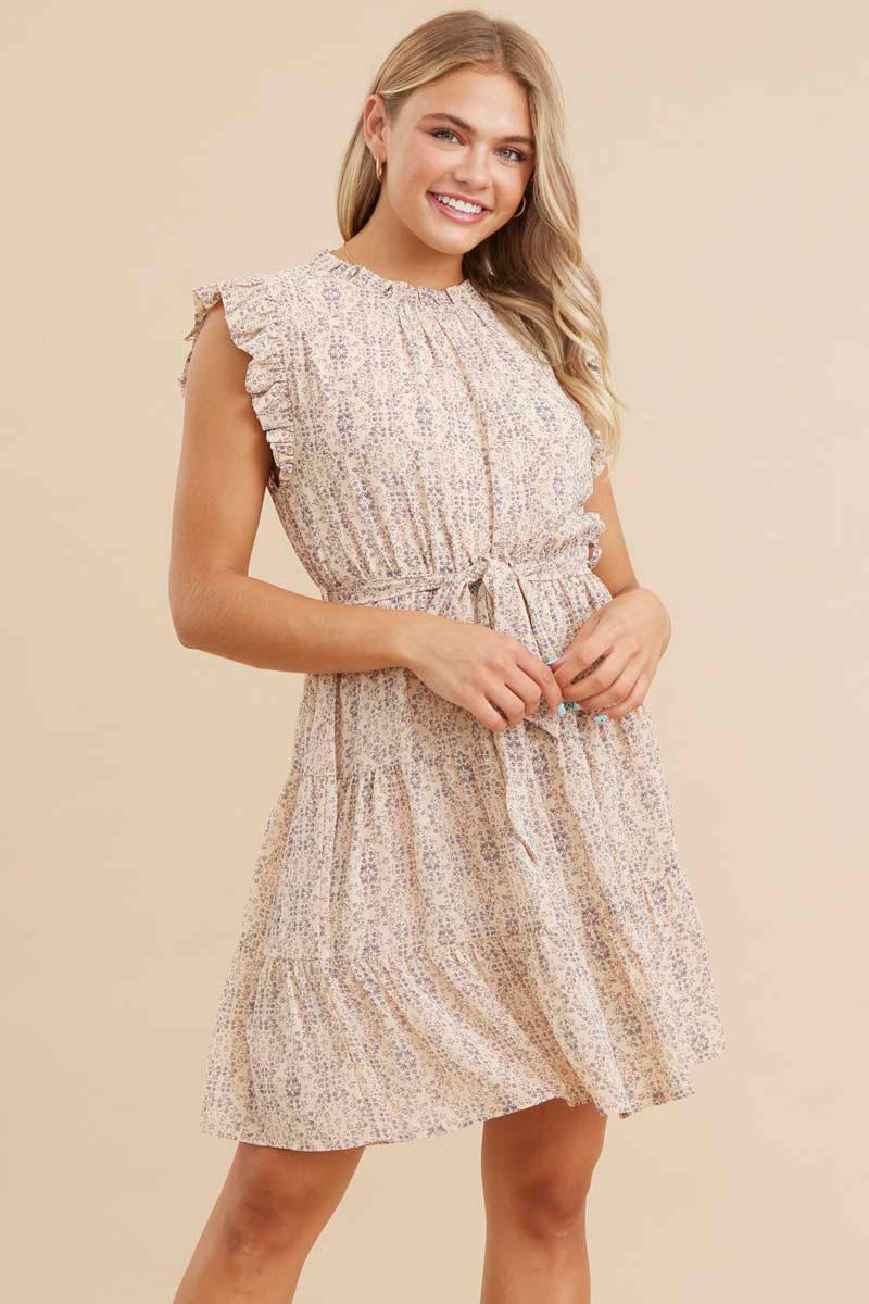 Print Belted Dress