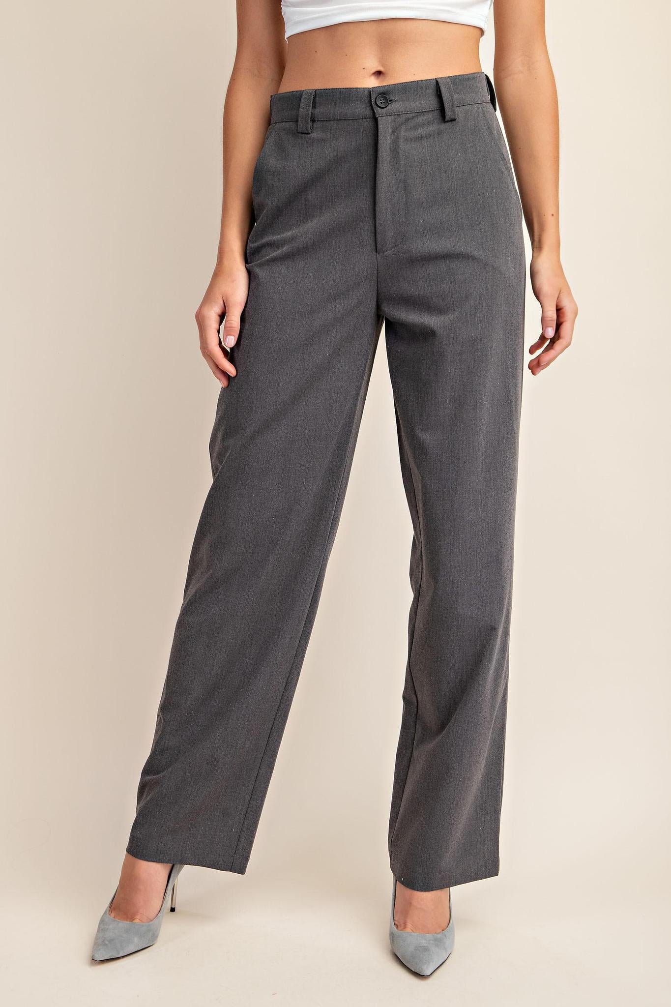 Tailored Pants with Side Pockets