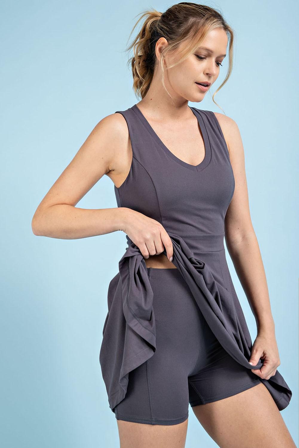 v-neck golf outfit