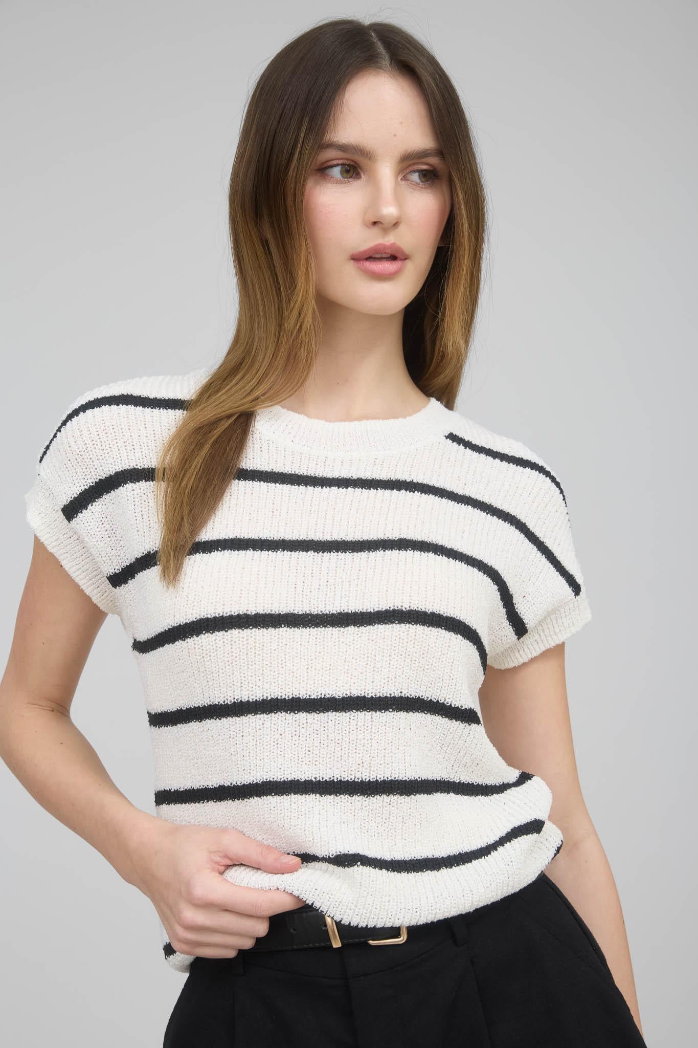 Striped Knit Sweater