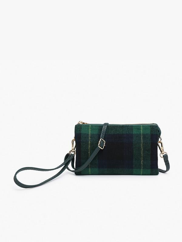 Riley Plaid Crossbody/Wristlet