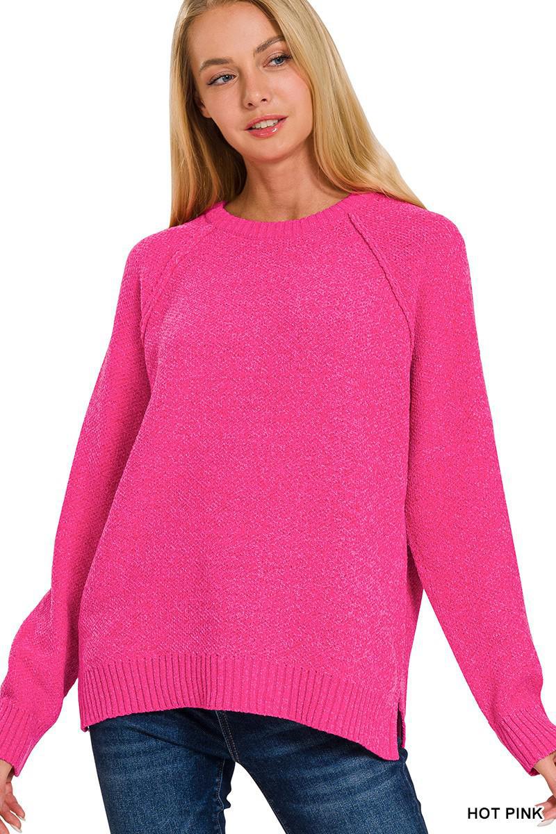 Round Neck Sweater Top