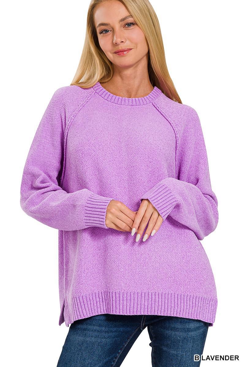 Round Neck Sweater Top