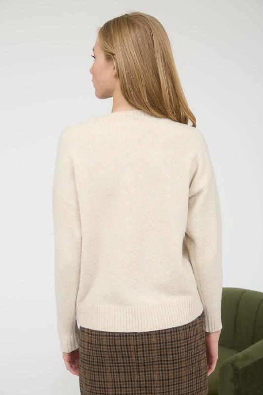 Ice Skate Jacquard Knit Pullover Sweater