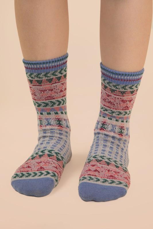 Geometric Graphic Crew Socks