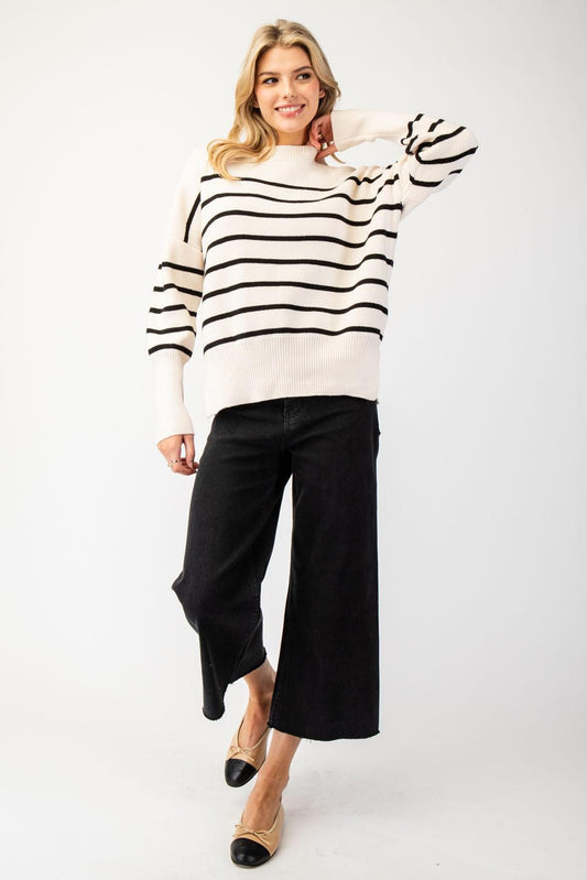 Striped Round Neck Sweater