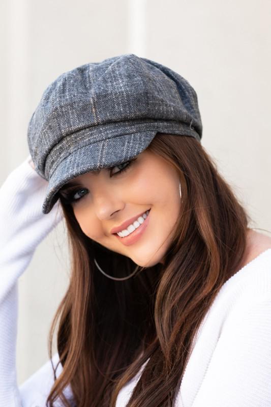 Plaid Newsboy Cap