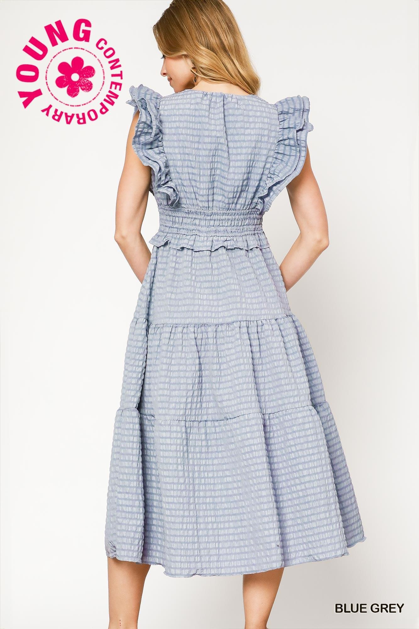 Blue Grey Dress