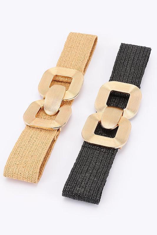 Metal Buckle Elastic Belt