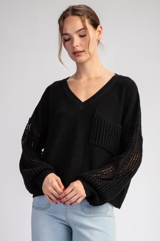 Black Knit Sweater