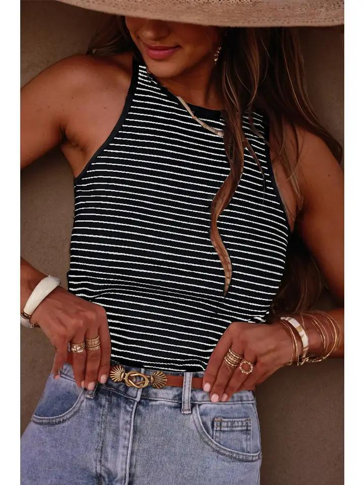 striped tank top