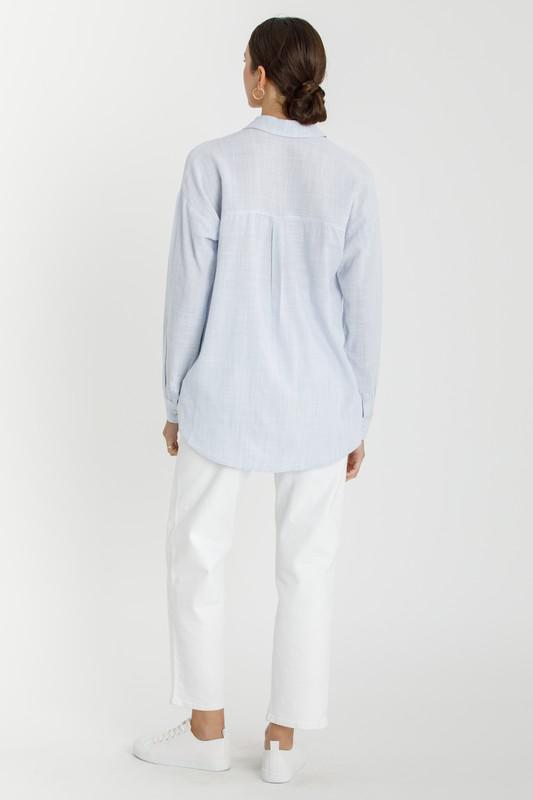 Hairline Stripe Button Down Shirt