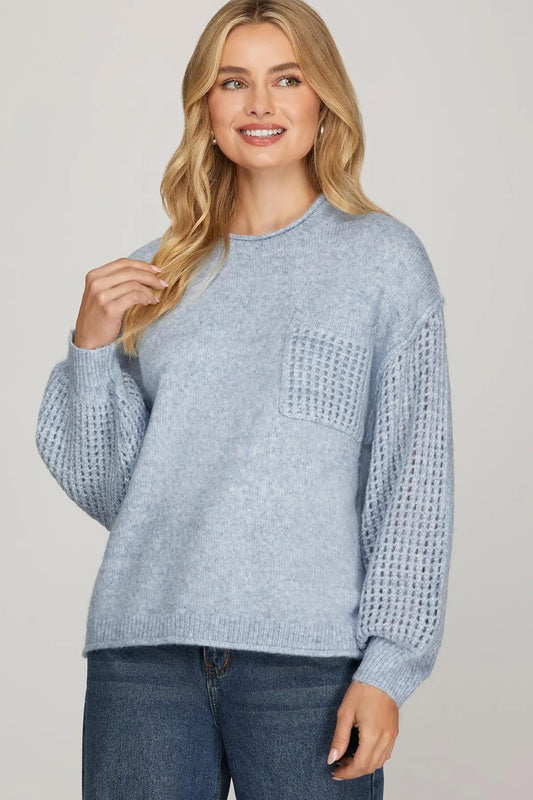 Long Sleeve Crew Neck Sweater