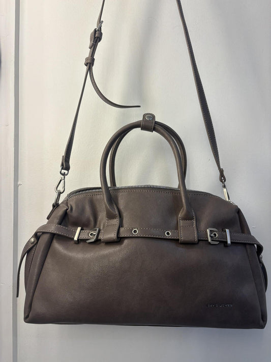 Taupe Structured Satchel