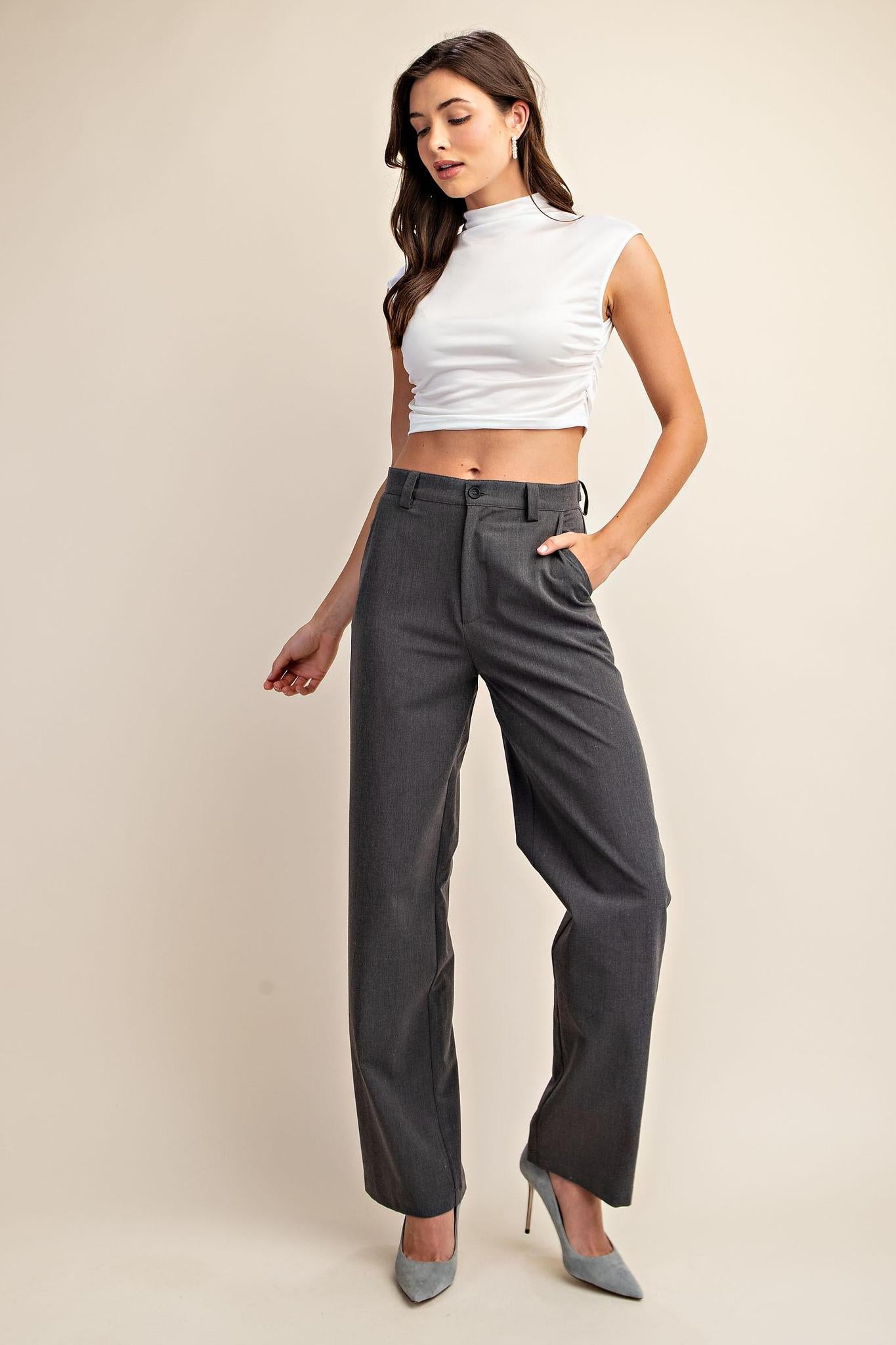 Tailored Pants with Side Pockets