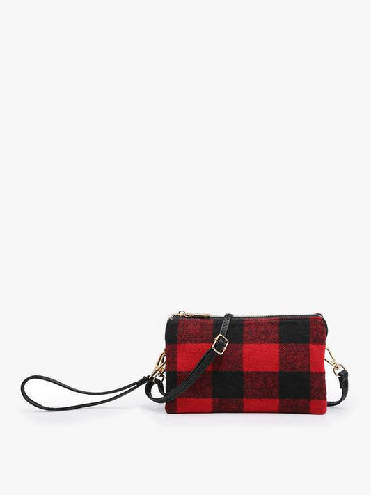 Riley Plaid Crossbody/Wristlet