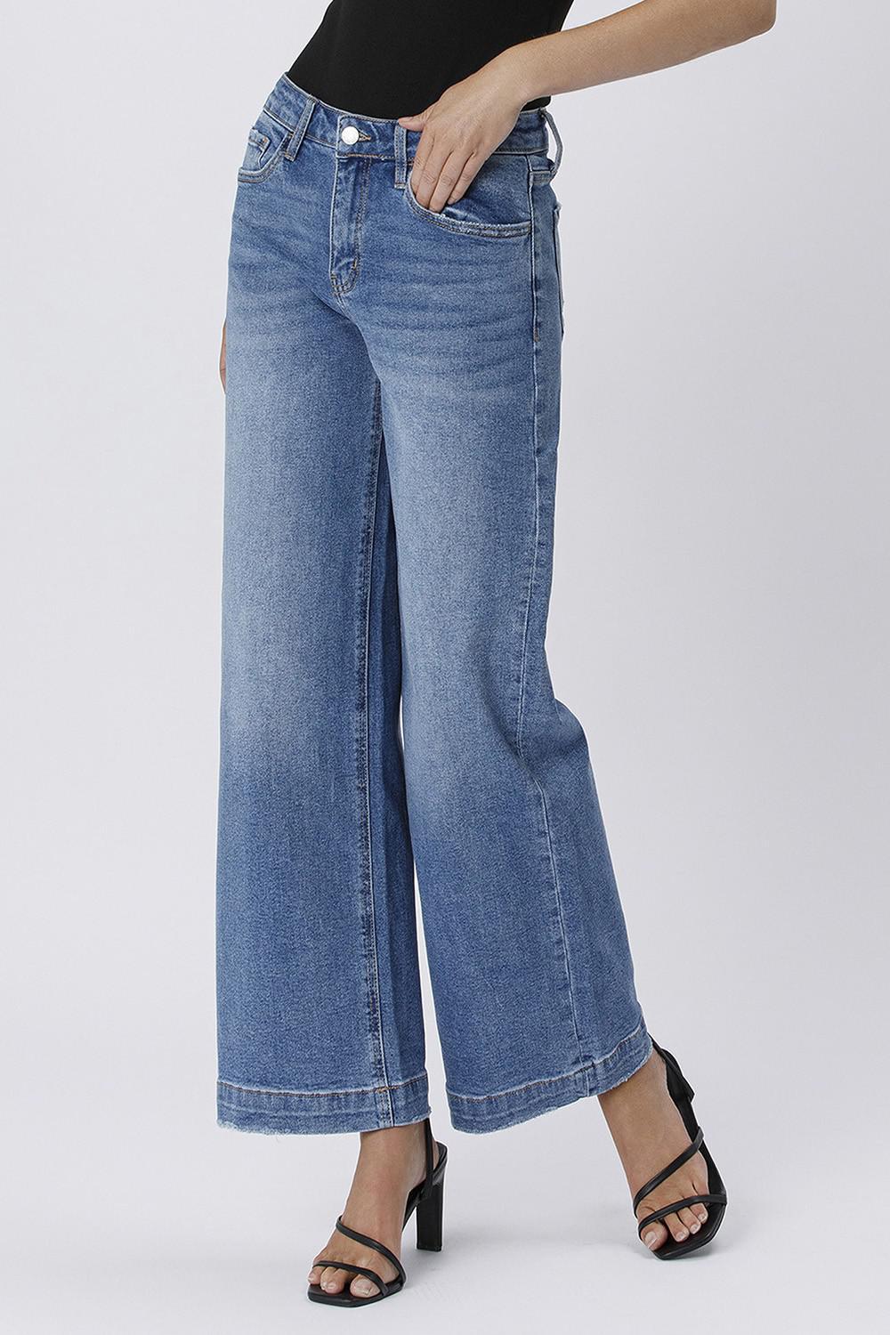 High Rise Trouser Wide Jeans