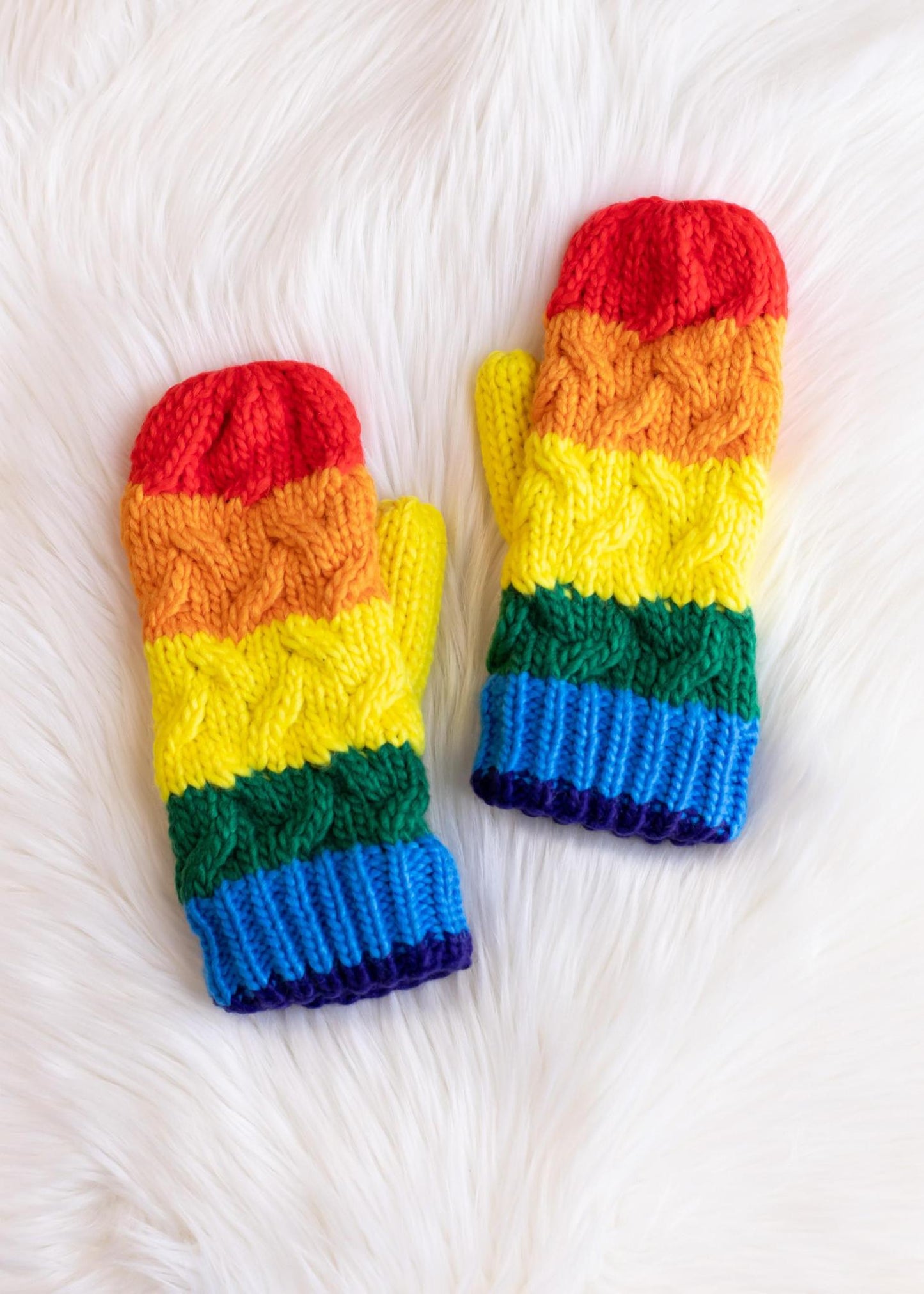 Rainbow Mittens