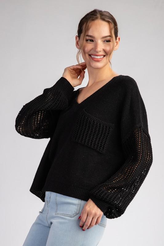 Black Knit Sweater