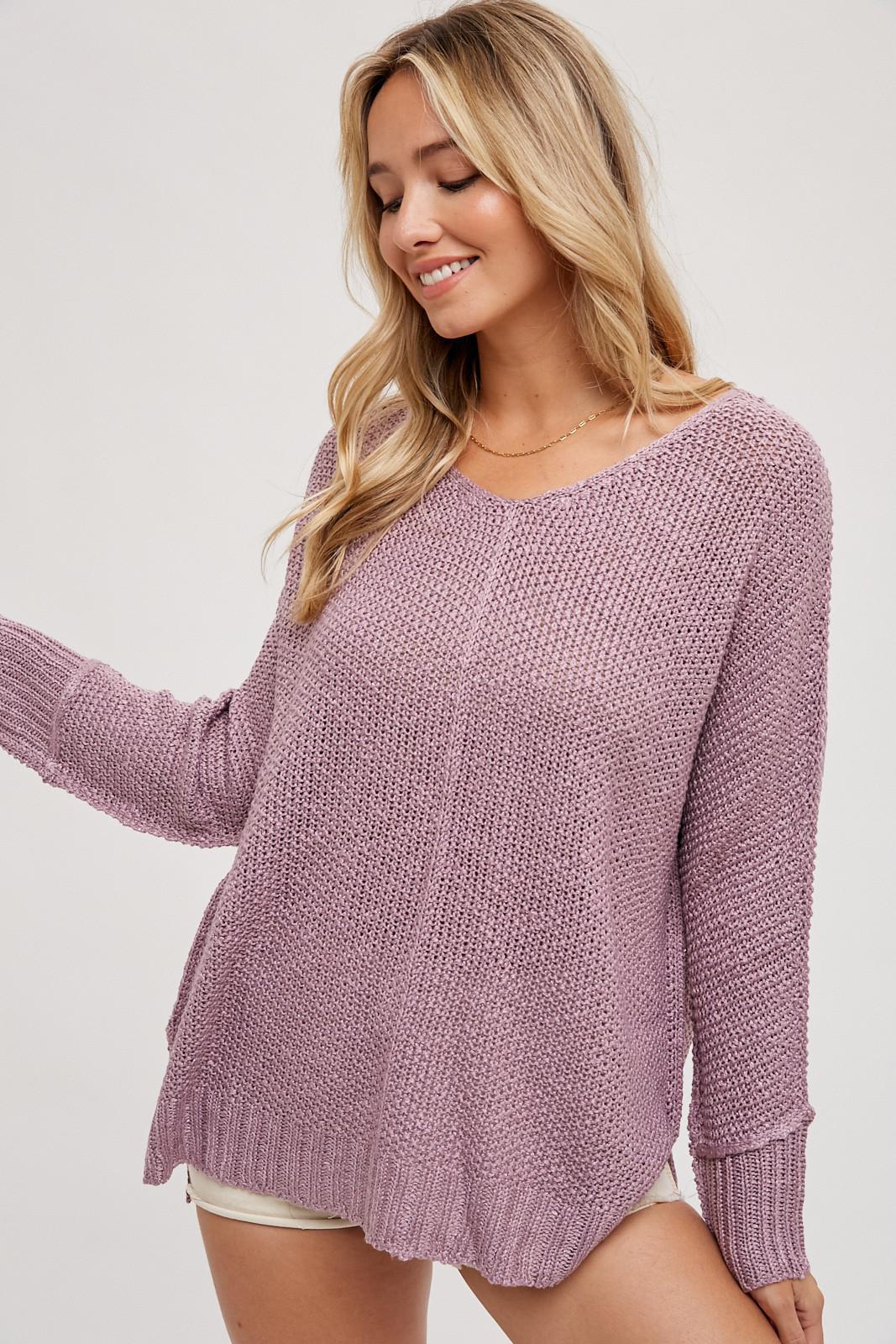 Reverse Seam Sweater