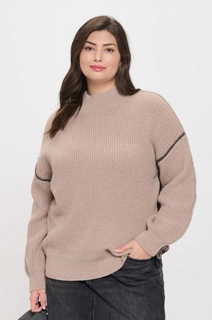 MOCK NECK SWEATER