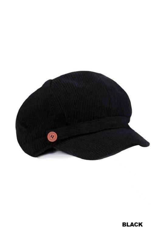 Corduroy Cabbie Hat