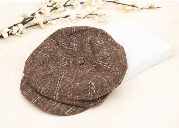 Plaid Newsboy Cap