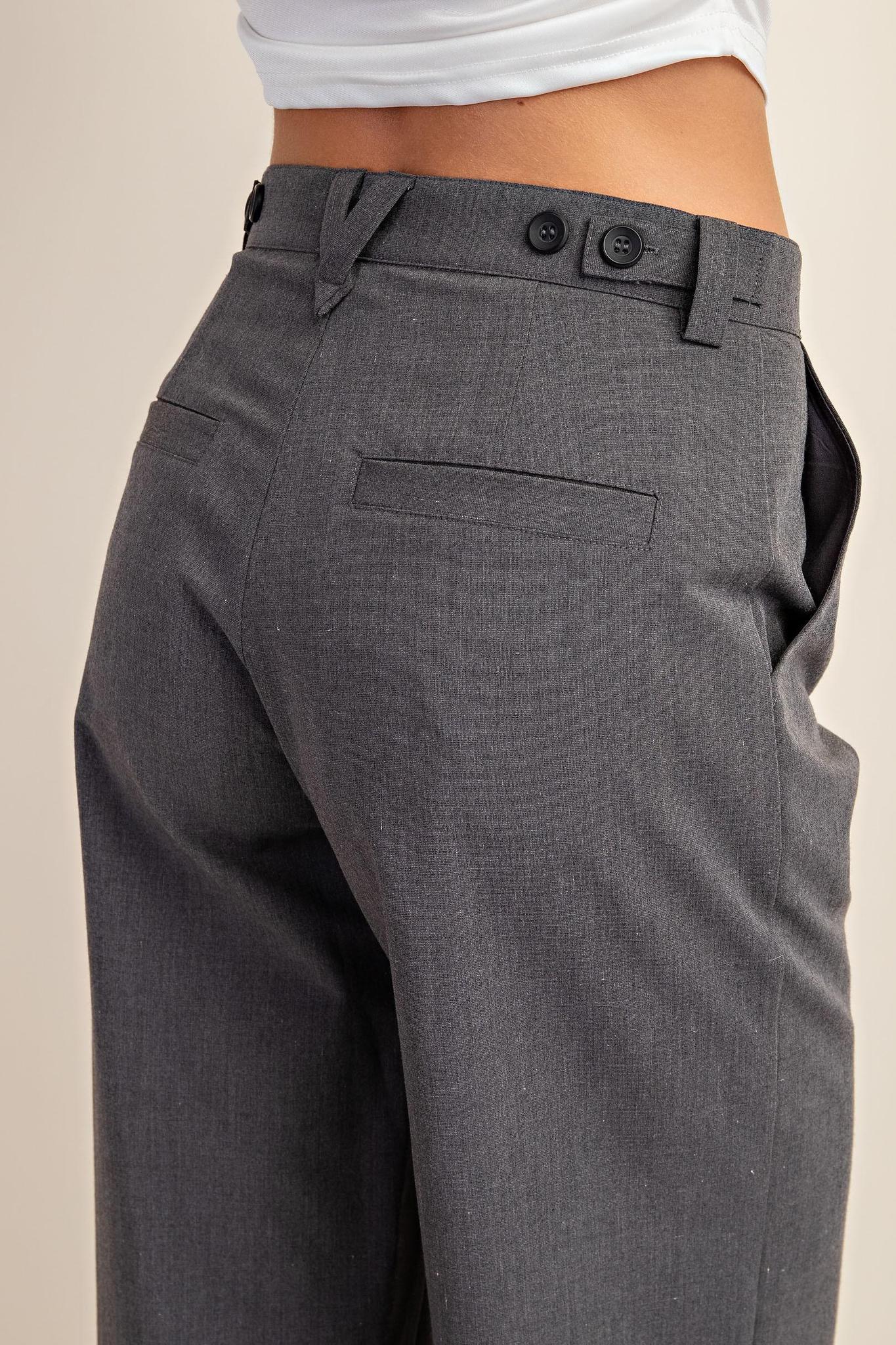 Tailored Pants with Side Pockets